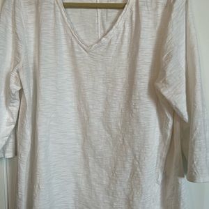 Chico’s size 3. XL. V neck tee 3/4 length sleeves
